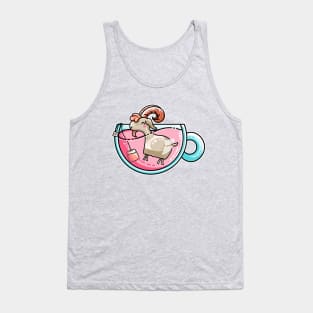 Goat-tea Kawaii Cute Tea Goatee Pun Tank Top